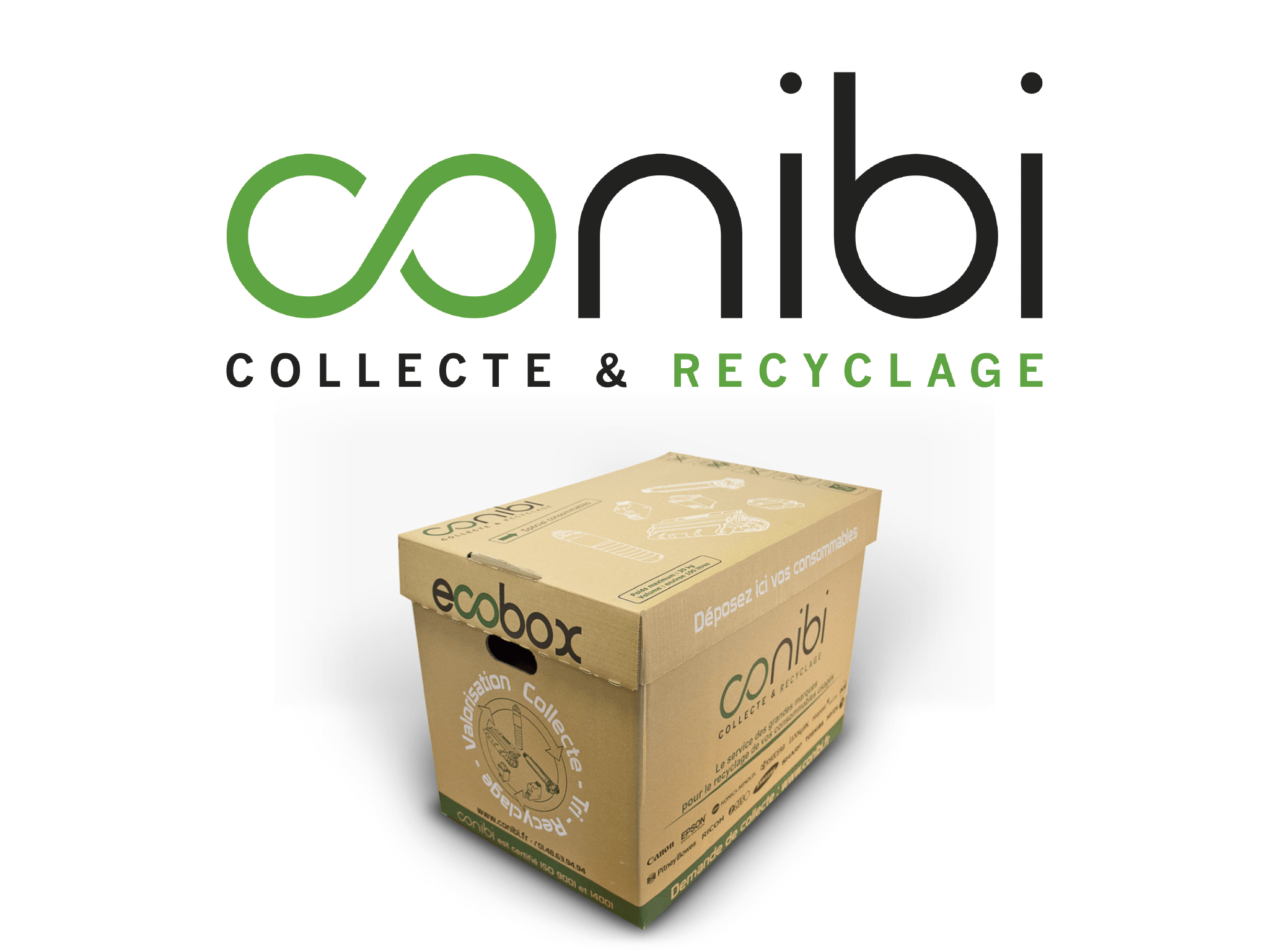 Cyclope vous propose le recyclage de vos consommable d'impression avec Conibi.